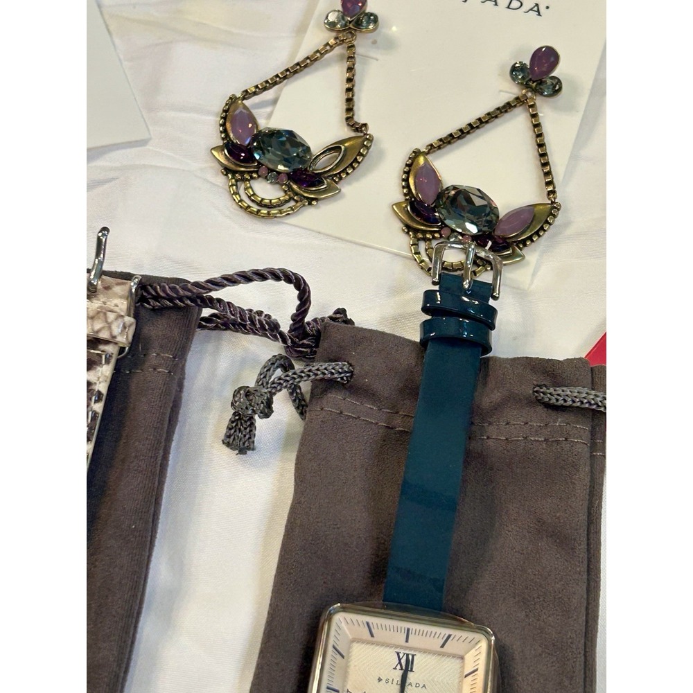 SILPADA KR Lot Retired 14 Pieces Rings Necklaces Earrings Jewelry Watch NOS $700 - Picture 12 of 16